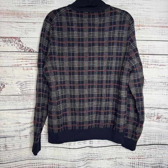 Brooks Brothers Extra Fine Italian Merino Wool Plaid Pullover Mens Med - Picture 3 of 3